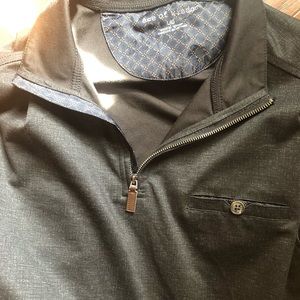 Charcoal grey quarter zip